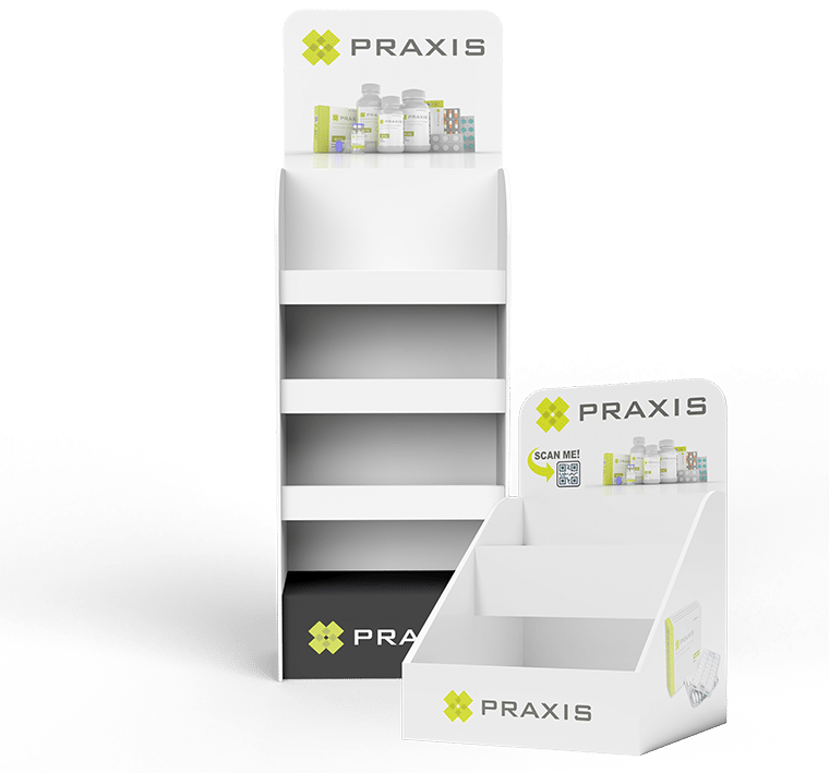 POP Praxis Promo Display